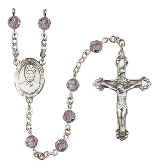 Sterling Silver 6mm Saint Josephine Bakhita  Engraved Catholic Rosaries