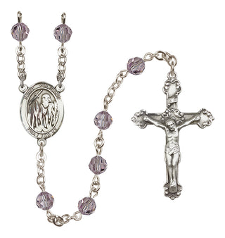 Sterling Silver 6mm Saint Polycarp of Smyrna  Engraved Catholic Rosaries