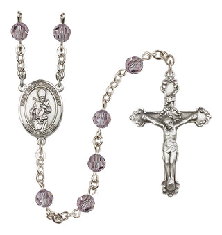 Sterling Silver 6mm Saint Simon the Apostle  Engraved Catholic Rosaries