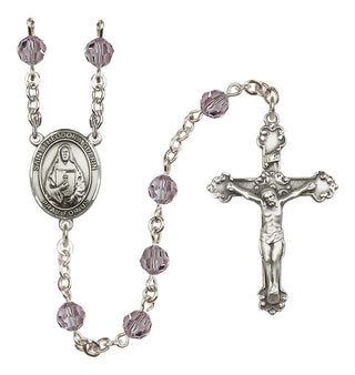 Sterling Silver 6mm Saint Theodora  Engraved Catholic Rosaries