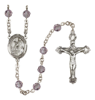 Sterling Silver 6mm Saint Jacob of Nisibis  Engraved Catholic Rosaries