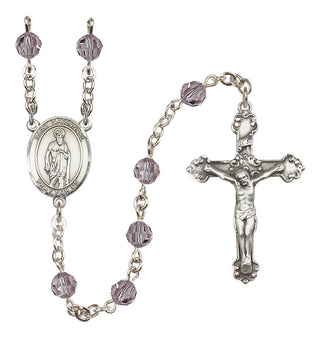 Sterling Silver 6mm Saint Nathanael  Engraved Catholic Rosaries