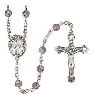 Sterling Silver 6mm Saint Anthony Mary Claret  Engraved Catholic Rosaries
