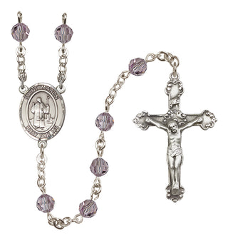 Sterling Silver 6mm Saint Maron  Engraved Catholic Rosaries