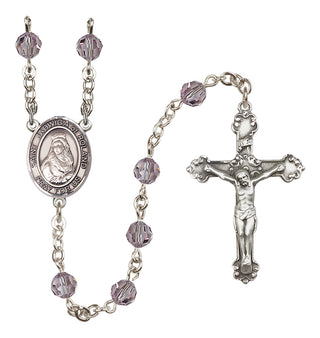 Sterling Silver 6mm Saint Jadwiga of Poland  Engraved Catholic Rosaries