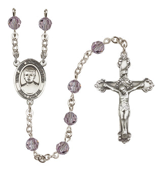 Sterling Silver 6mm Saint Jose Sanchez del Rio  Engraved Catholic Rosaries