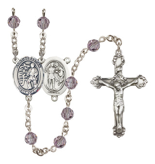 Sterling Silver 6mm Saint Sebastian/Karate Rosary