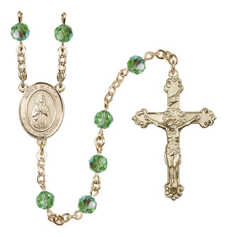14kt Gold Filled 6mm Our Lady Rosa Mystica Rosary | Engravable