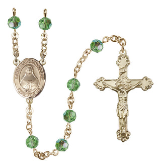 14kt Gold Filled 6mm Saint Mary Mackillop  Engraved Catholic Rosaries