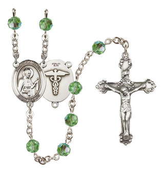 Sterling Silver 6mm Saint Camillus of Lellis / Nurse Rosary