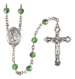 Sterling Silver 6mm Saint John the Baptist  Engraved Catholic Rosaries