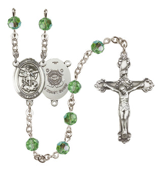 Sterling Silver 6mm Saint Michael / Coast Guard Rosary