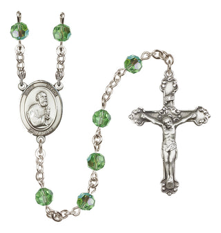 Sterling Silver 6mm Saint Peter the Apostle  Engraved Catholic Rosaries