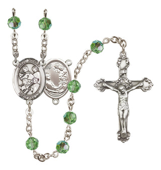 Sterling Silver 6mm Saint Cecilia / Marching Band Rosary