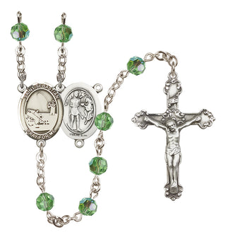 Sterling Silver 6mm Saint Sebastian / Fishing Rosary