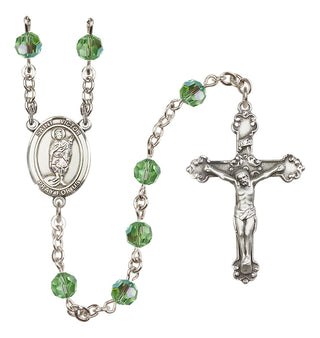 Sterling Silver 6mm Saint Victor of Marseilles  Engraved Catholic Rosaries