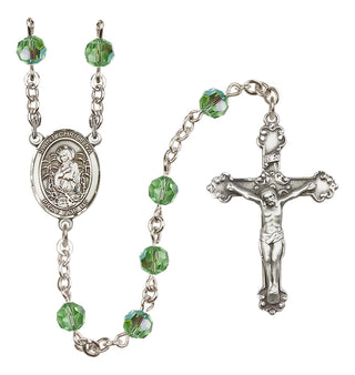Sterling Silver 6mm Saint Christina the Astonishing  Engraved Catholic Rosaries