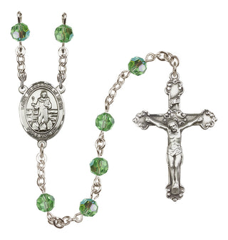 Sterling Silver 6mm Saint Bernadine of Sienna  Engraved Catholic Rosaries