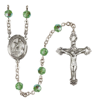 Sterling Silver 6mm Saint Jacob of Nisibis  Engraved Catholic Rosaries