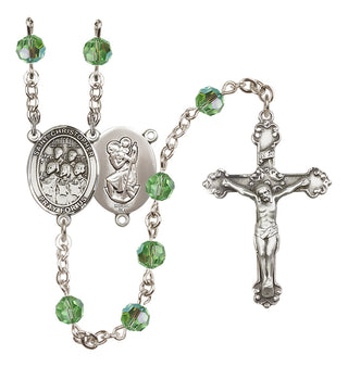 Sterling Silver 6mm Saint Christopher / Choir Rosary