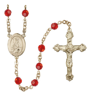 14kt Gold Filled 6mm Saint Louis  Engraved Catholic Rosaries