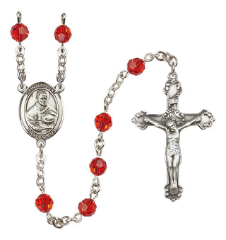 Sterling Silver 6mm Saint Albert the Great  Engraved Catholic Rosaries