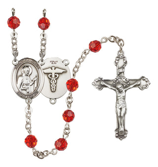Sterling Silver 6mm Saint Camillus of Lellis / Nurse Rosary