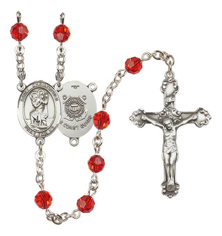 Sterling Silver 6mm Saint Christopher / Coast Guard Rosary