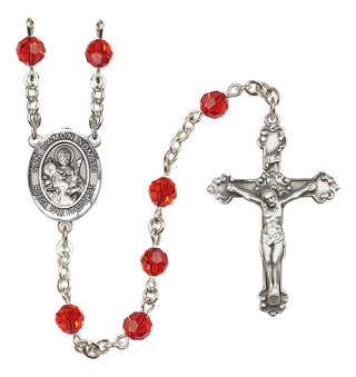 Sterling Silver 6mm San Ramon Nonato  Engraved Catholic Rosaries