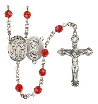 Sterling Silver 6mm Saint Christopher/Wrestling Rosary
