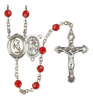 Sterling Silver 6mm Saint Sebastian / Rugby Rosary
