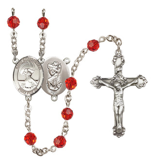 Sterling Silver 6mm Saint Christopher/Water Polo Women Rosary