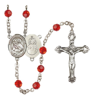 Sterling Silver 6mm Our Lady of Mount Carmel Rosary
