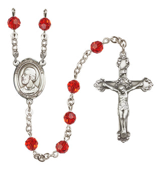 Sterling Silver 6mm Pope Saint Eugene I  Engraved Catholic Rosaries