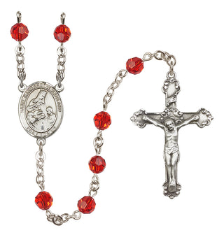 Sterling Silver 6mm Saint Margaret of Scotland  Engraved Catholic Rosaries
