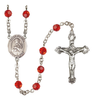Sterling Silver 6mm Saint Fidelis  Engraved Catholic Rosaries