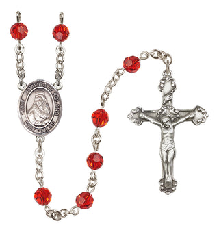 Sterling Silver 6mm Saint Jadwiga of Poland  Engraved Catholic Rosaries