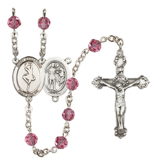 Sterling Silver 6mm Saint Sebastian/Dance Rosary