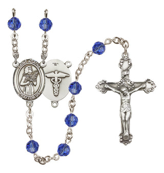 Sterling Silver 6mm Saint Agatha / Nurse Rosary