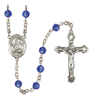 Sterling Silver 6mm Saint Francis Xavier  Engraved Catholic Rosaries