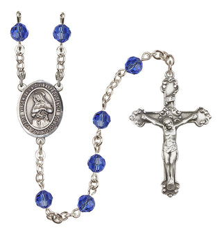 Sterling Silver 6mm Virgen de la Divina Providencia  Engraved Catholic Rosaries