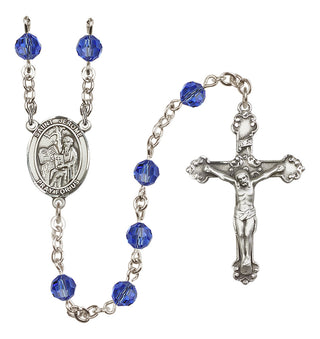 Sterling Silver 6mm Saint Jerome  Engraved Catholic Rosaries