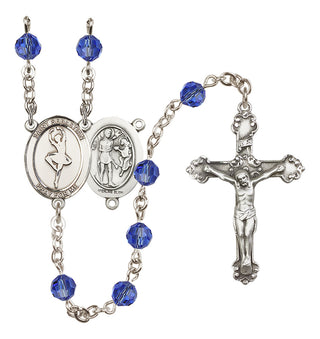 Sterling Silver 6mm Saint Sebastian/Dance Rosary