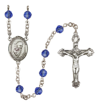 Sterling Silver 6mm Blessed Trinity  Engraved Catholic Rosaries