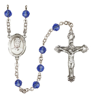 Sterling Silver 6mm Saint Josephine Bakhita  Engraved Catholic Rosaries
