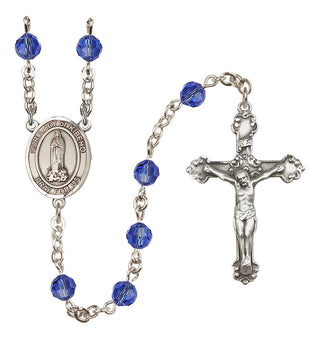 Sterling Silver 6mm Our Lady of Kibeho  Engraved Catholic Rosaries