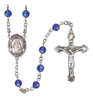 Sterling Silver 6mm Saint Jadwiga of Poland  Engraved Catholic Rosaries