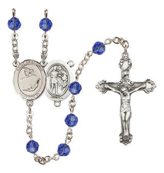 Sterling Silver 6mm Saint Sebastian/Gymnastics Rosary