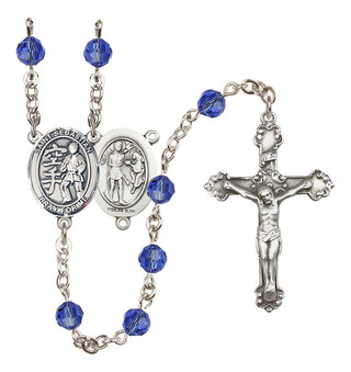 Sterling Silver 6mm Saint Sebastian/Karate Rosary