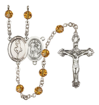 Sterling Silver 6mm Saint Sebastian/Dance Rosary